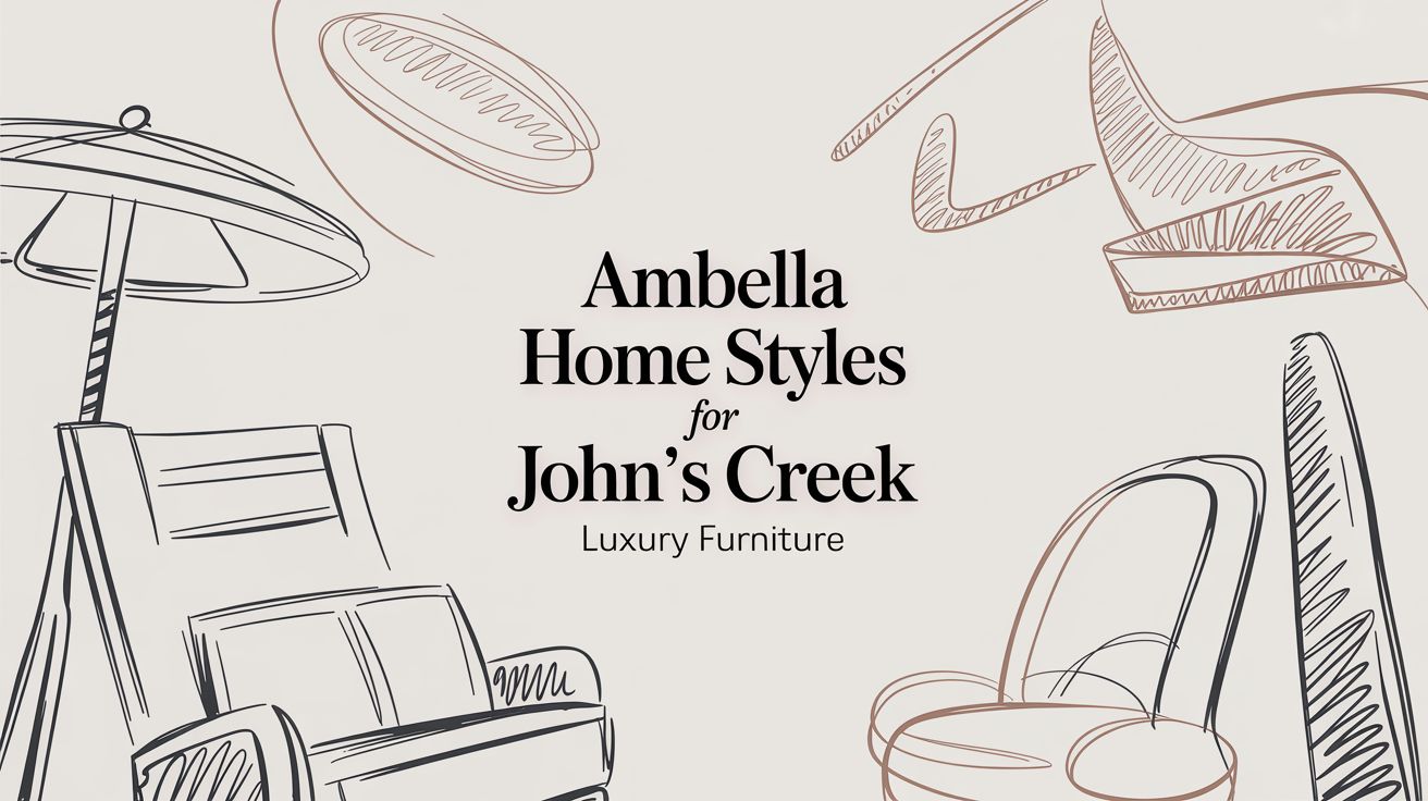 Ambella Home Styles for John's Creek: Luxury Furniture