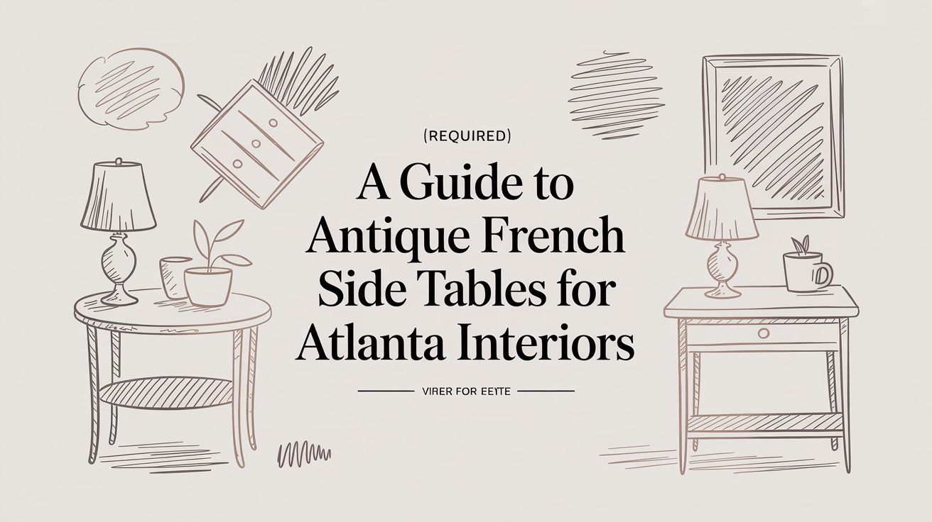 A Guide to Antique French Side Tables for Atlanta Interiors