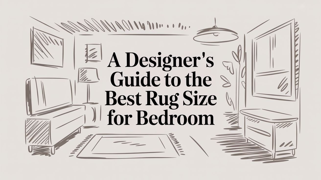 A Designer's Guide to the Best Rug Size for Your Bedroom