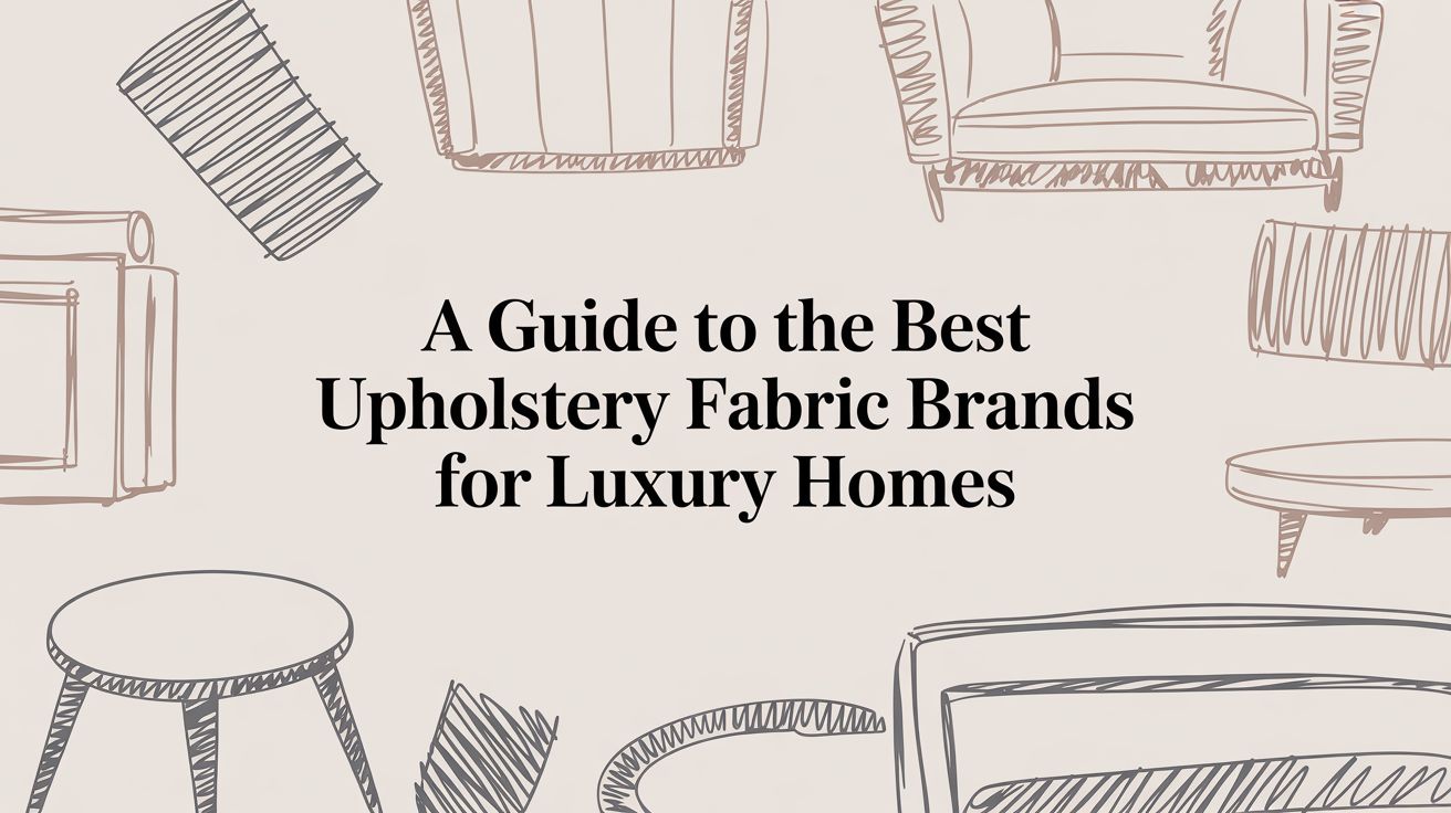 Atlanta's Guide to the Best Upholstery Fabric Brands for Luxury Homes