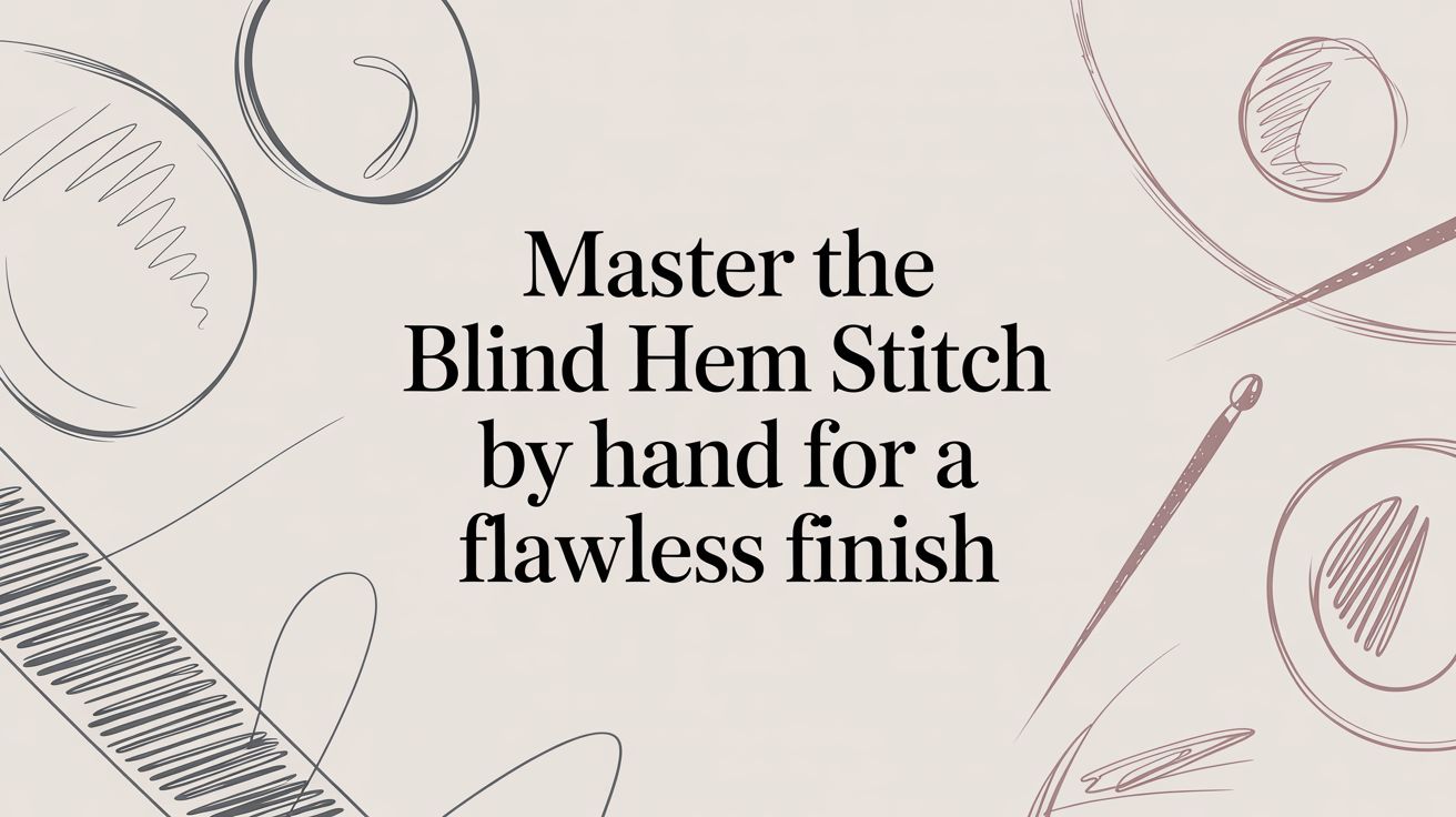Master the Blind Hem Stitch By Hand for a Flawless Finish