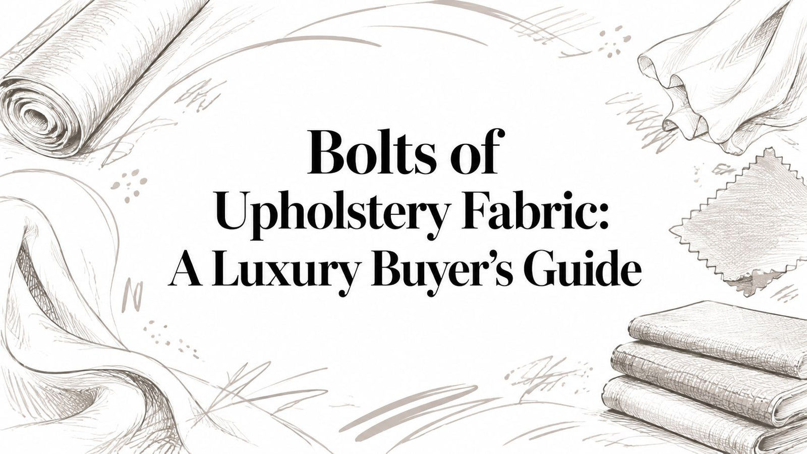 Bolts of Upholstery Fabric: A Luxury Buyer's Guide
