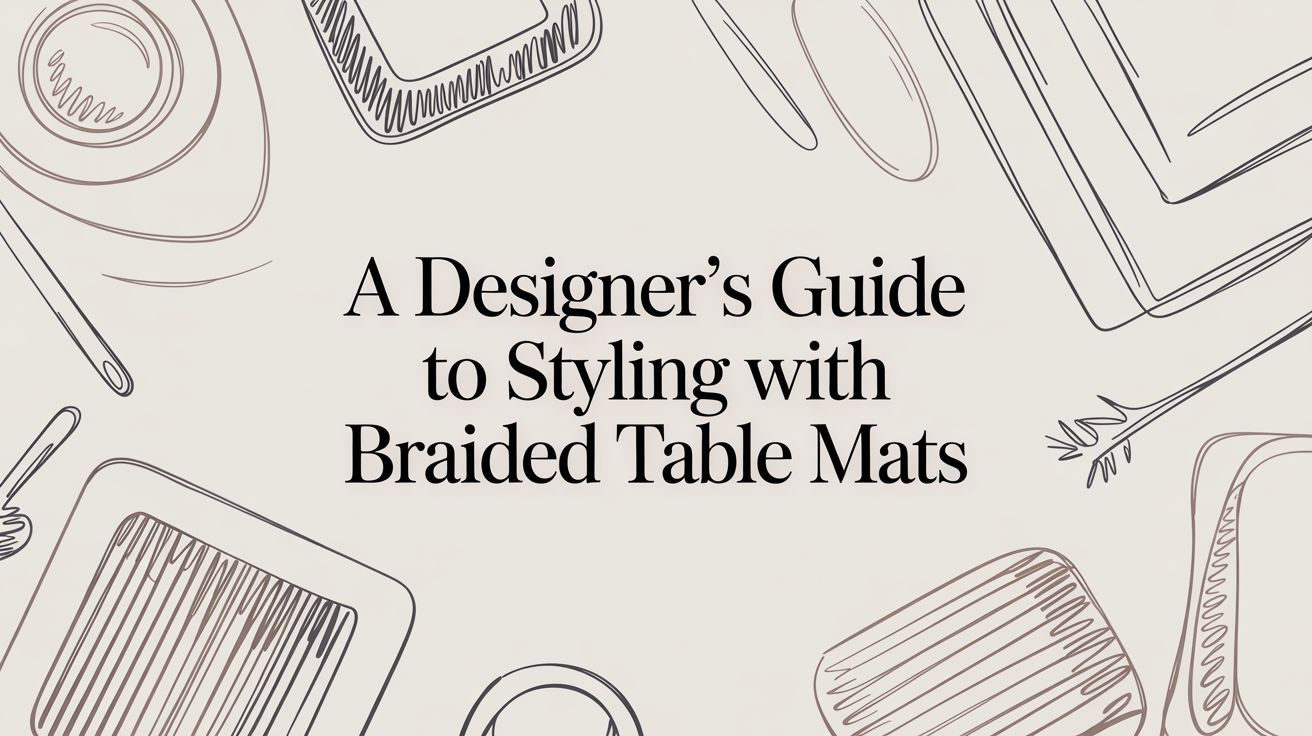 A Designer's Guide to Braided Table Mats: The Secret to an Exquisite Atlanta Tablescape