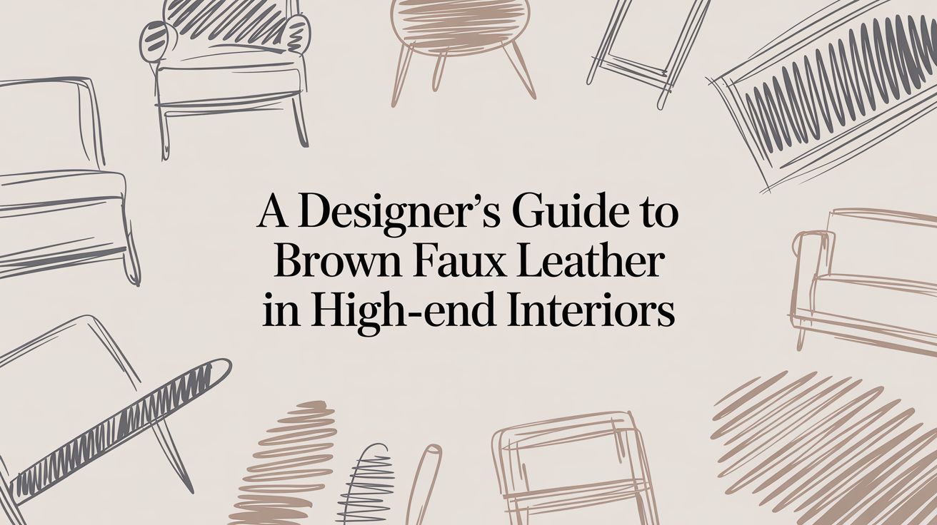 The Designer's Guide to Brown Faux Leather in High-End Atlanta Interiors