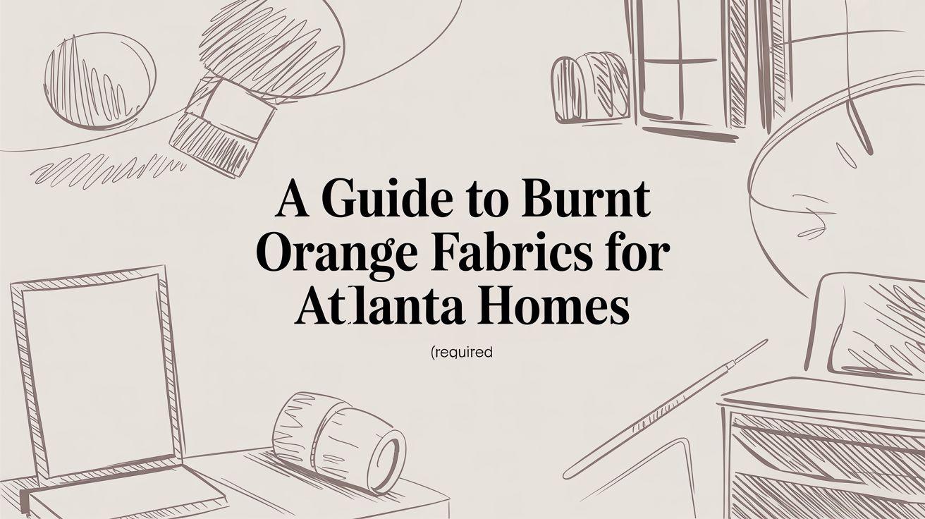 A Guide to Burnt Orange Fabrics for Atlanta Homes
