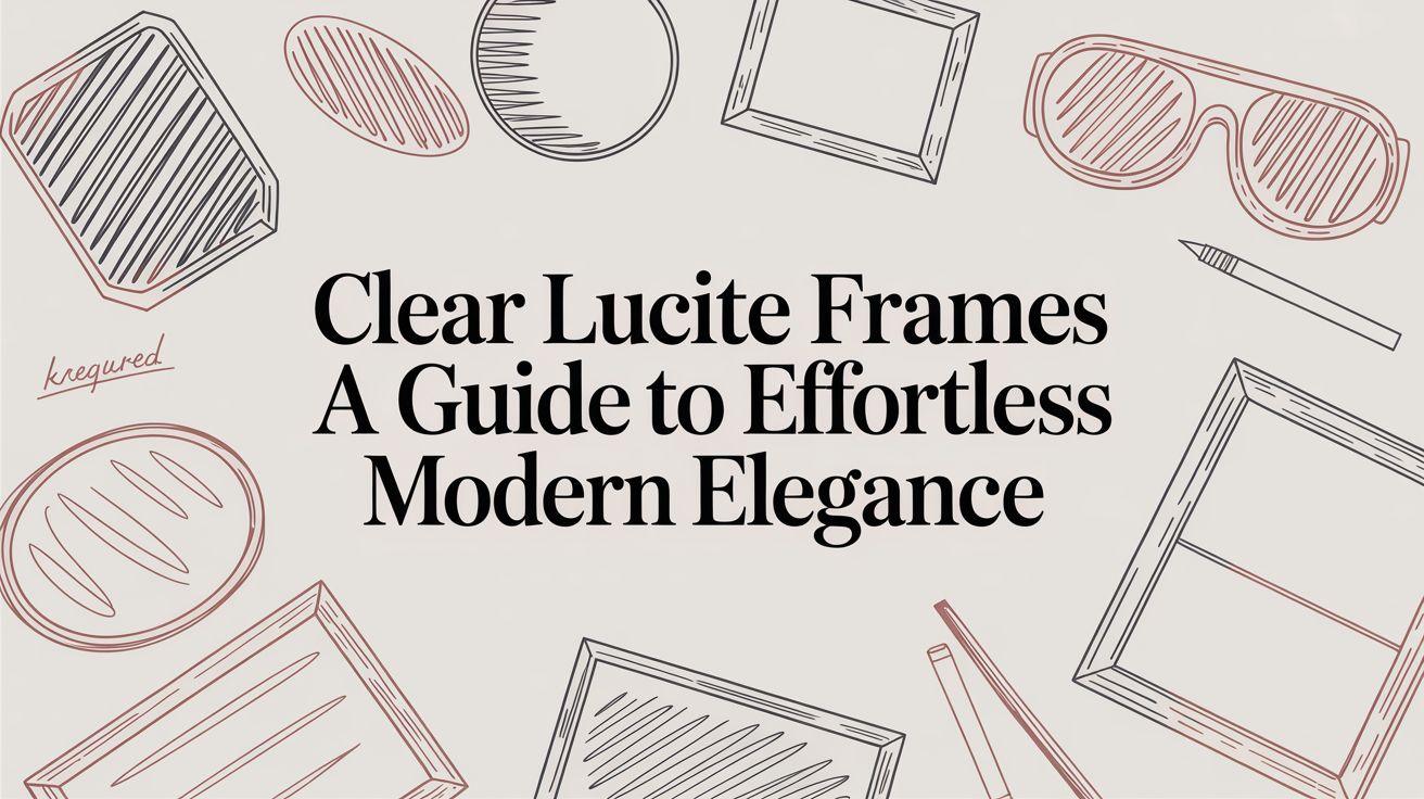 The Designer's Secret to Effortless Elegance: Clear Lucite Frames