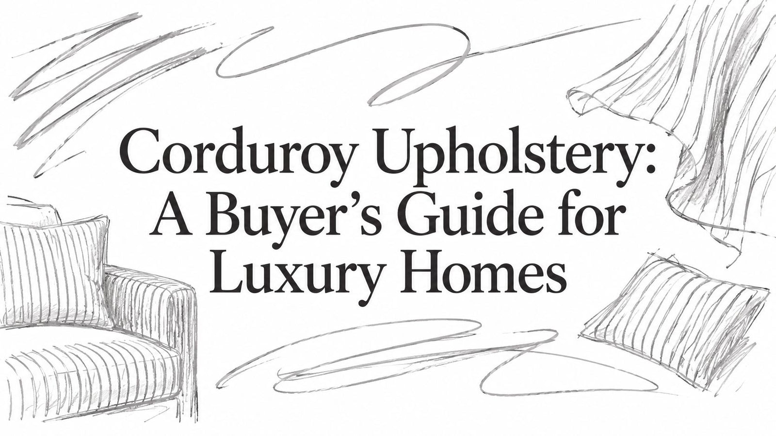Corduroy Upholstery: A Buyer's Guide for Luxury Homes