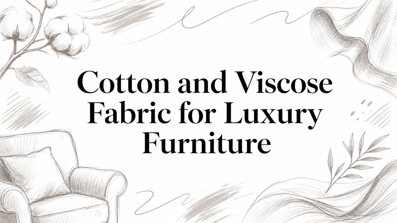Cotton and Viscose Fabric for Luxury Furniture