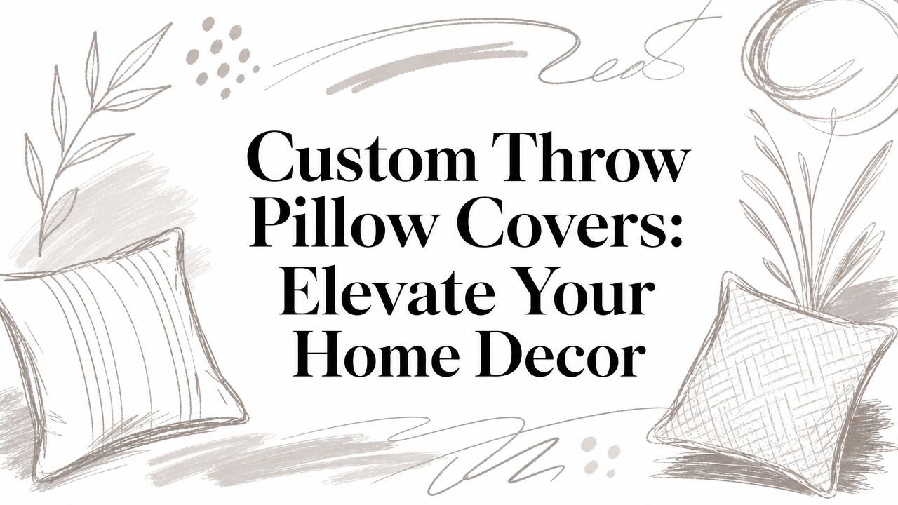 Custom Throw Pillow Covers: Elevate Your Home Decor