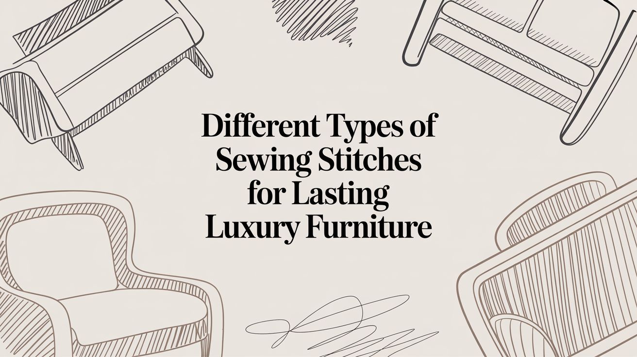 Different Types of Sewing Stitches for Lasting Luxury Furniture