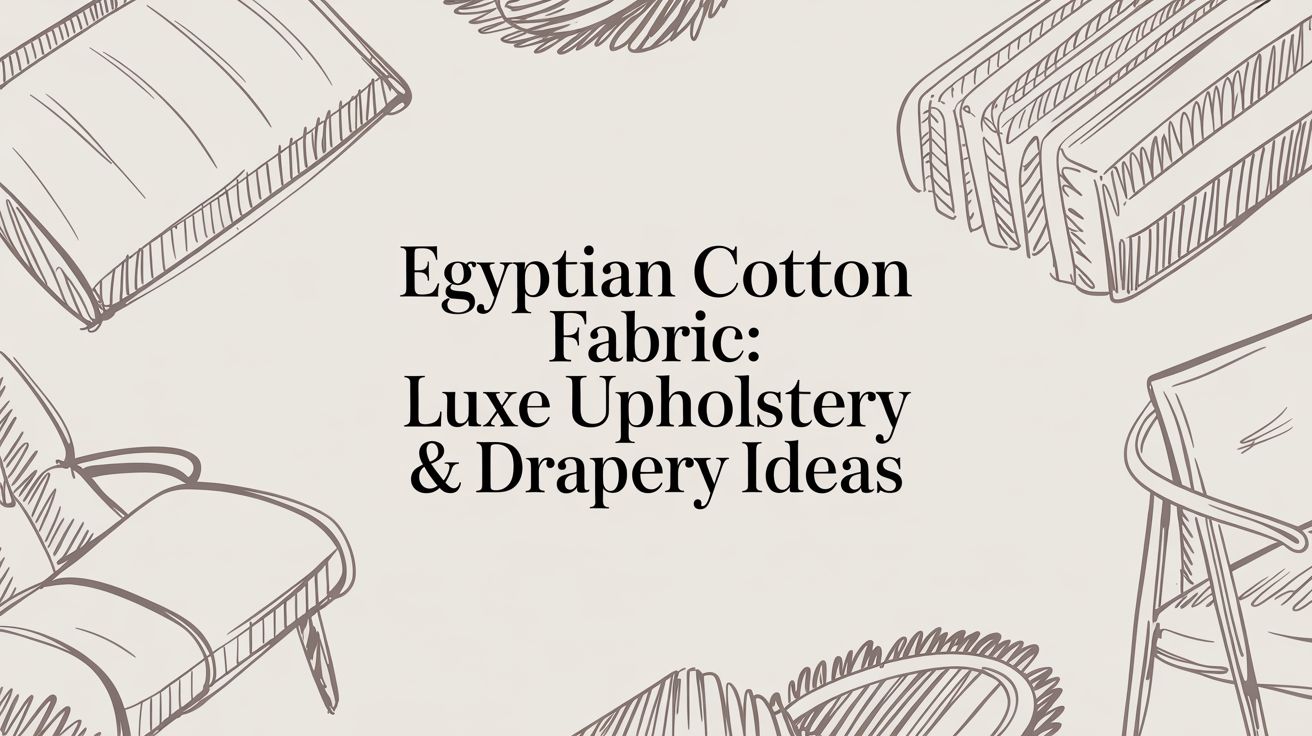 Egyptian Cotton Fabric: The Secret to Atlanta's Most Luxurious Interiors