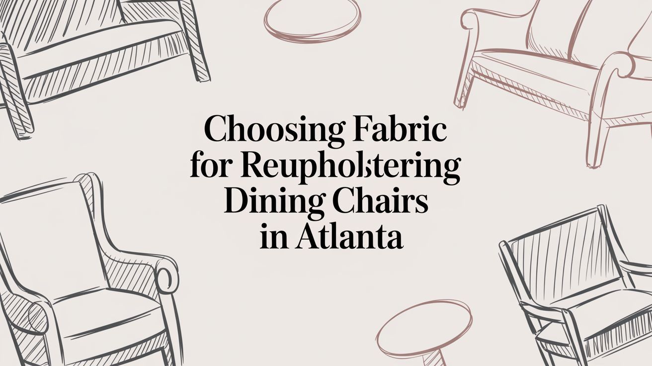 Choosing Designer Fabric for Reupholstering Dining Chairs in Atlanta