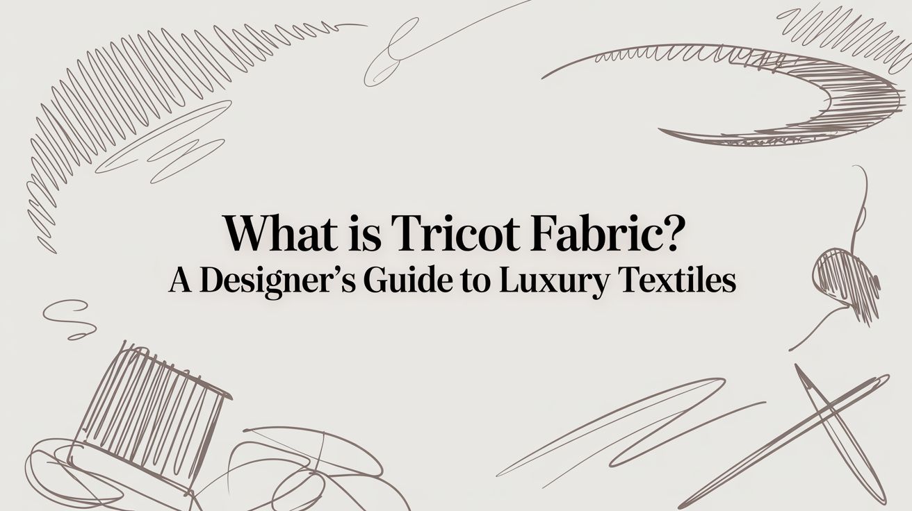 what is tricot fabric? A designer's guide to luxury textiles
