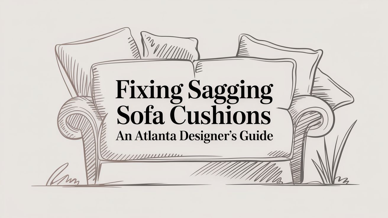 Fixing Sagging Sofa Cushions: An Atlanta Designer's Guide