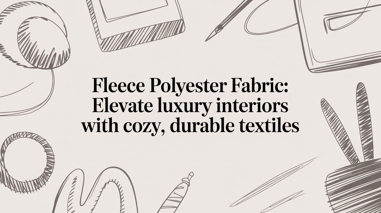 Fleece Polyester Fabric: The Designer's Secret to Cozy Luxury