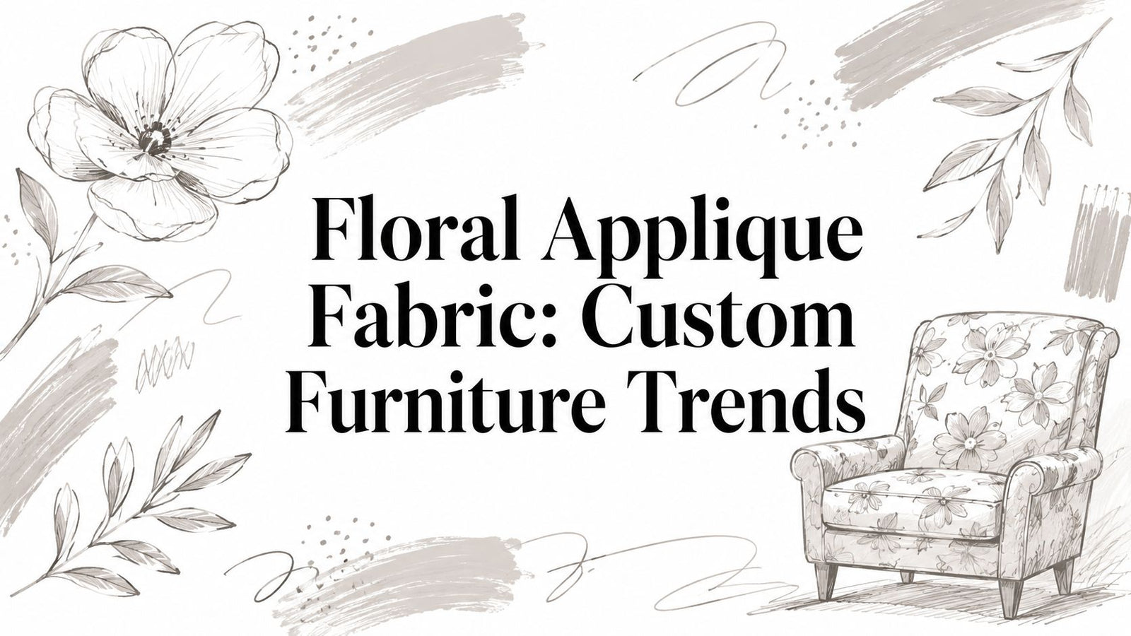 Floral Applique Fabric: Custom Furniture Trends