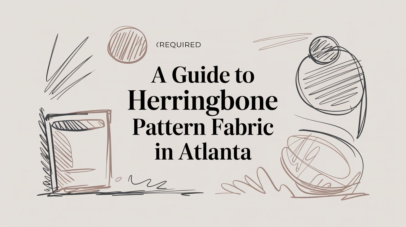 A Guide to Herringbone Pattern Fabric in Atlanta