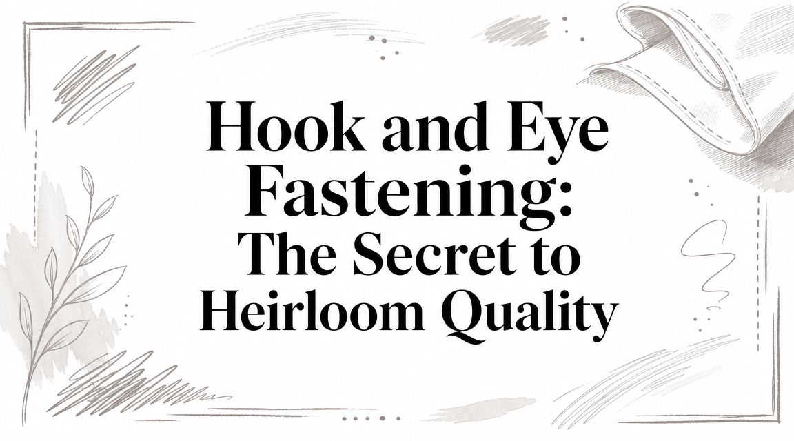Hook and Eye Fastening: The Secret to Heirloom Quality