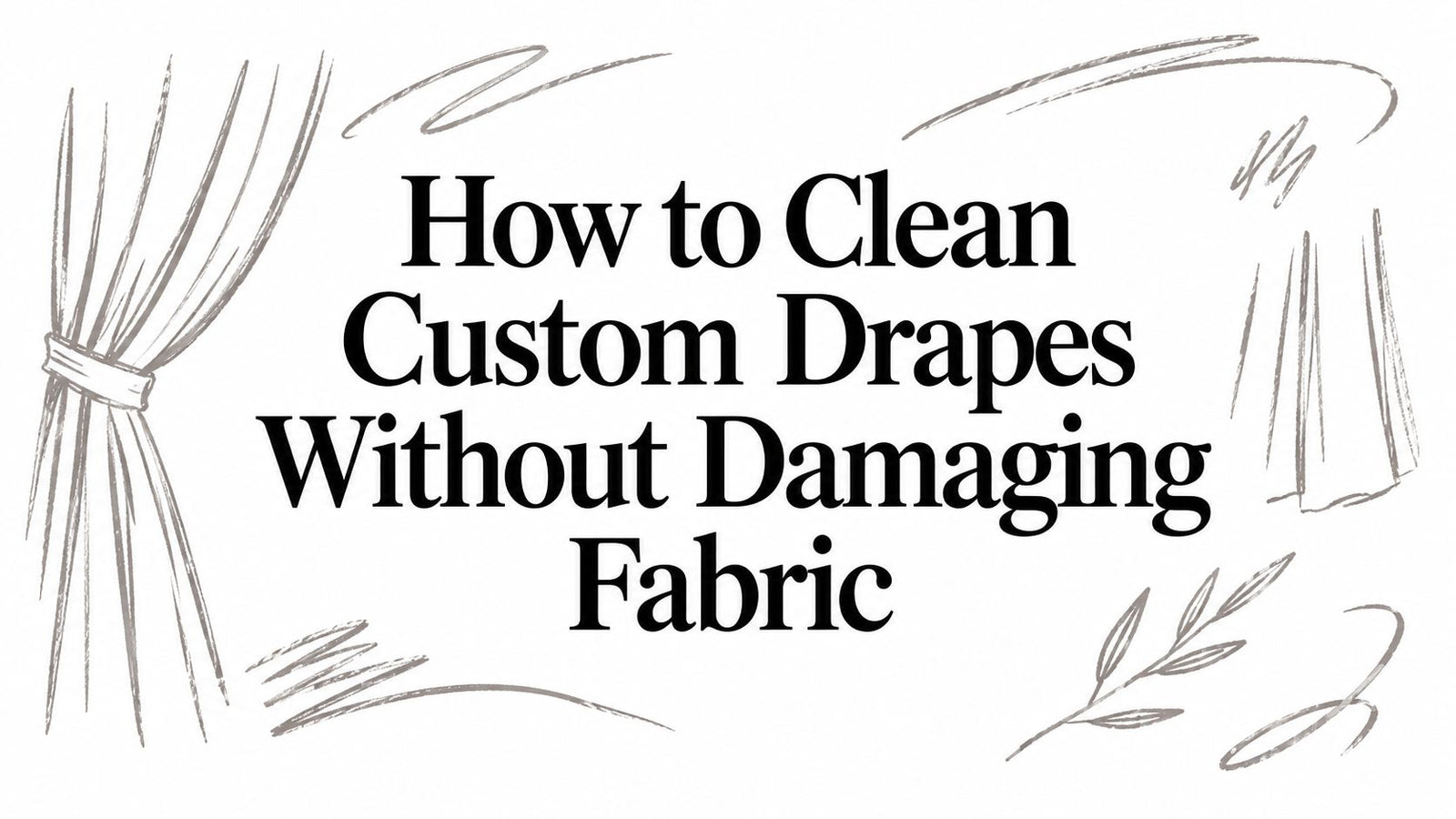 How to Clean Custom Drapes Without Damaging Fabric