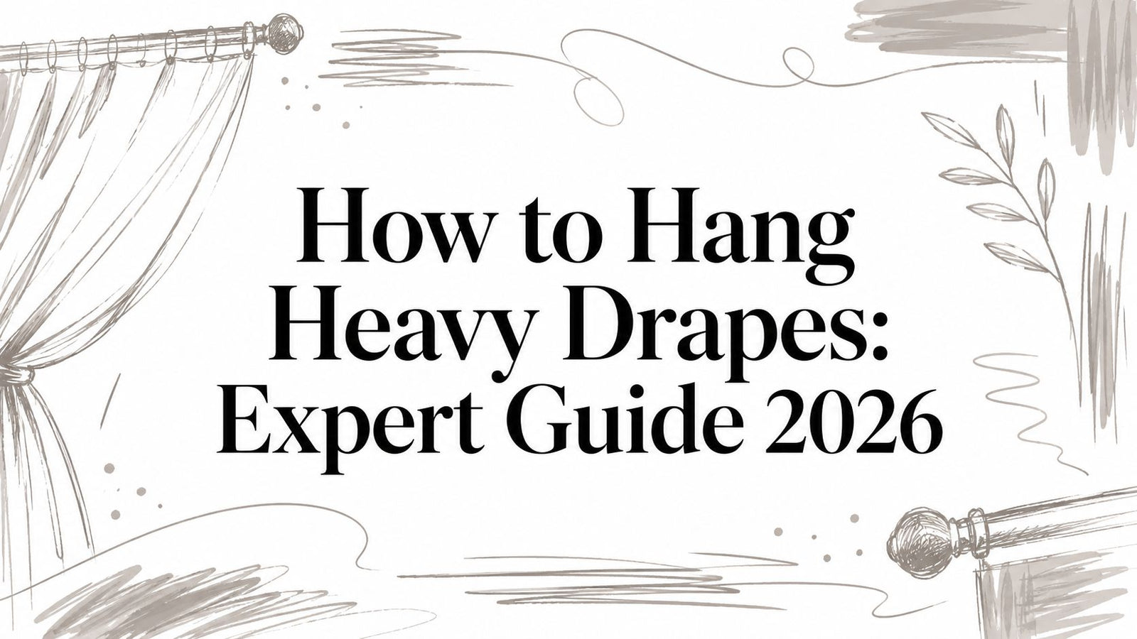 How to Hang Heavy Drapes: Expert Guide 2026