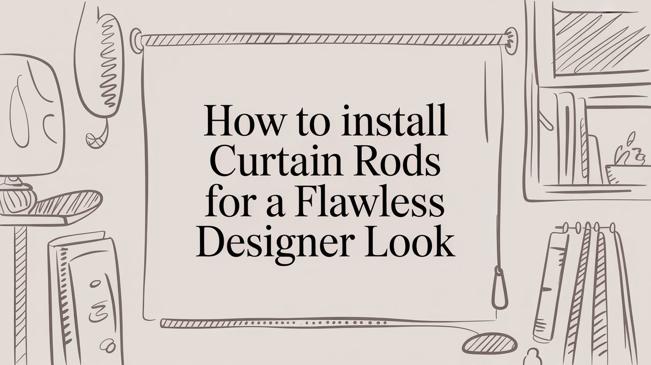 How to Install Curtain Rods for a Flawless, Designer Look