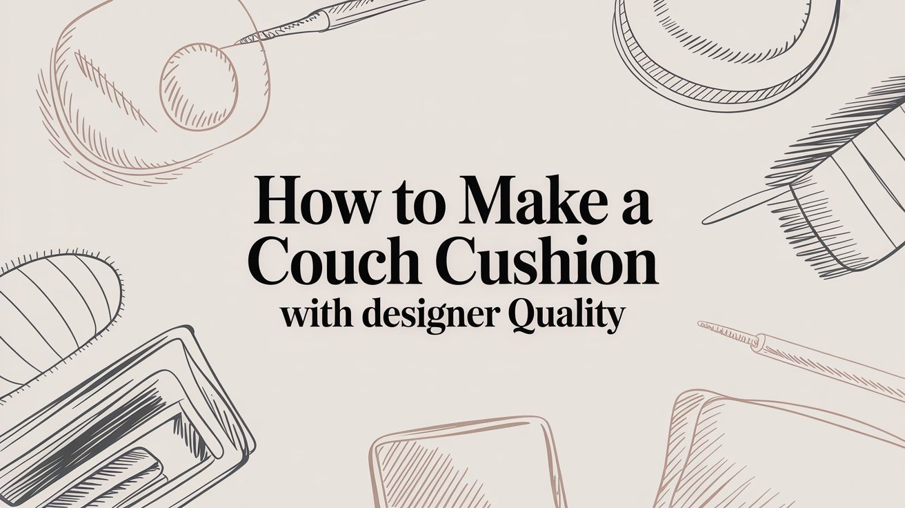 How to Make a Couch Cushion with Designer Quality