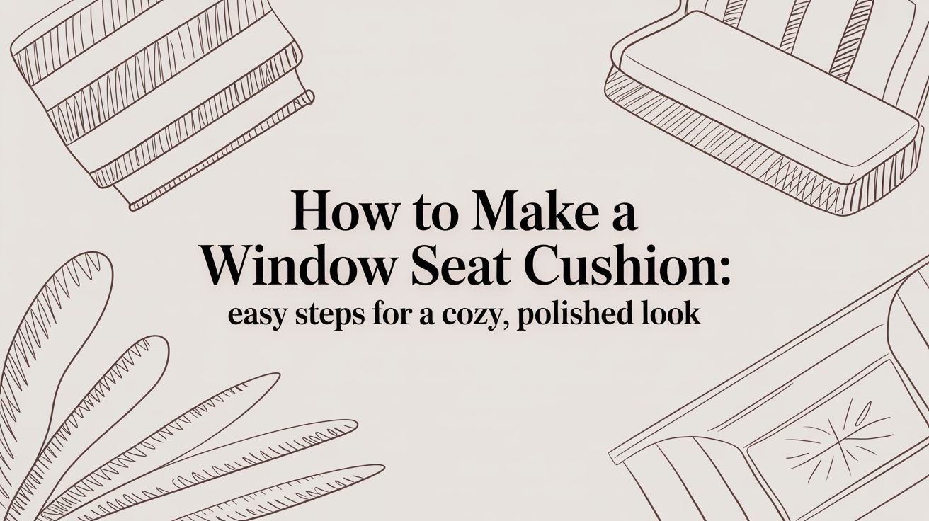 How to Make a Window Seat Cushion: Easy Steps for a Cozy, Polished Look