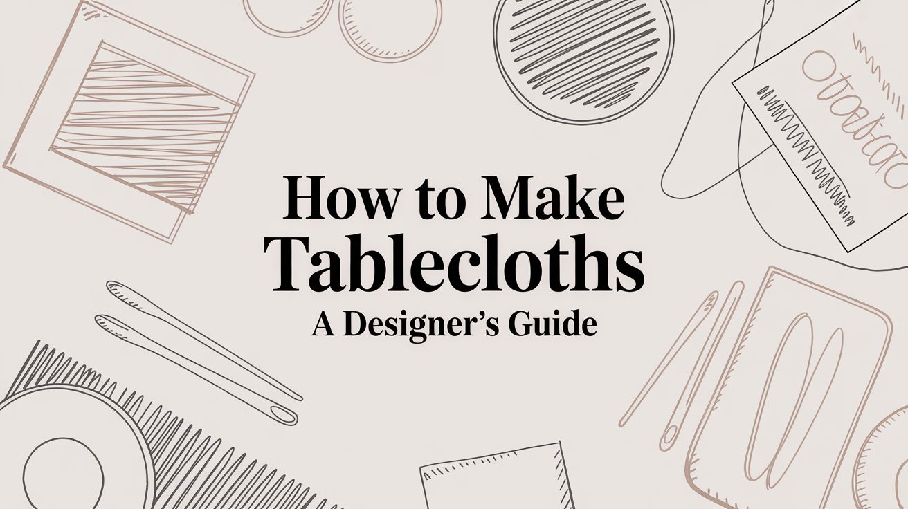 How to Make a Tablecloth: A Designer's Guide