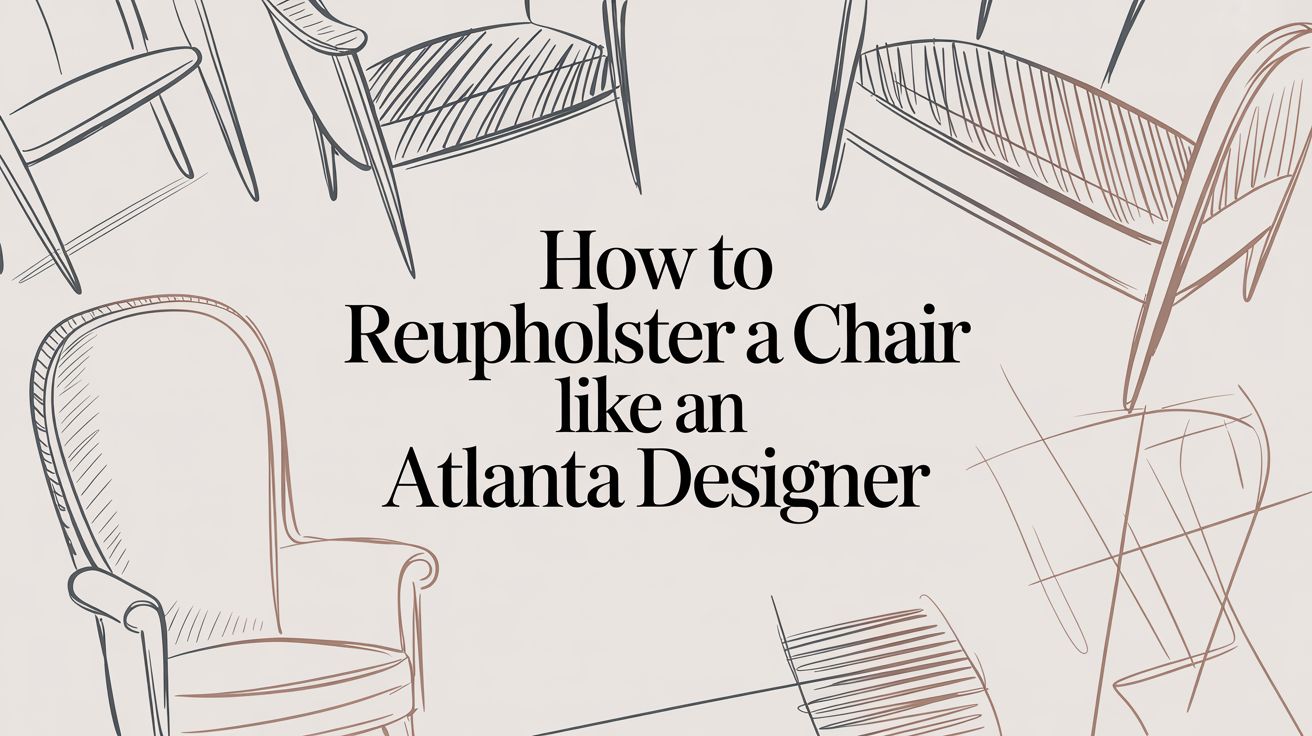 How to Reupholster a Chair Like an Atlanta Designer