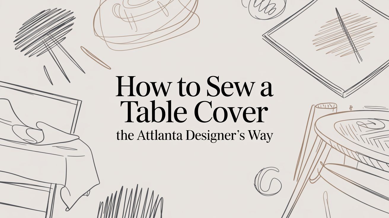 How to Sew a Table Cover The Atlanta Designer's Way