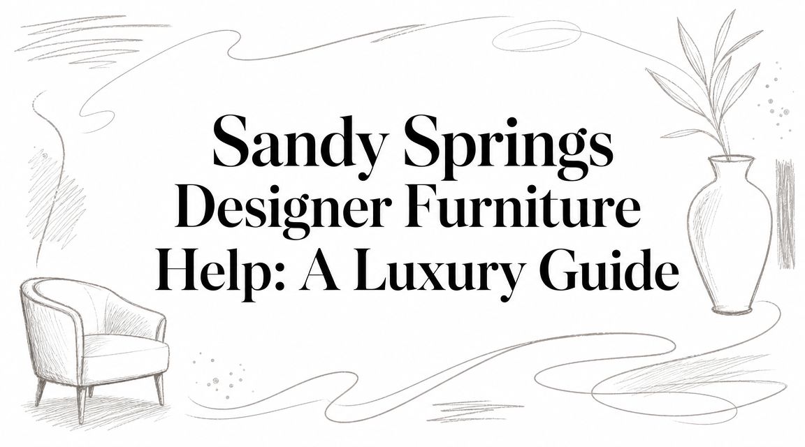 Sandy Springs Designer Furniture Help: A Luxury Guide