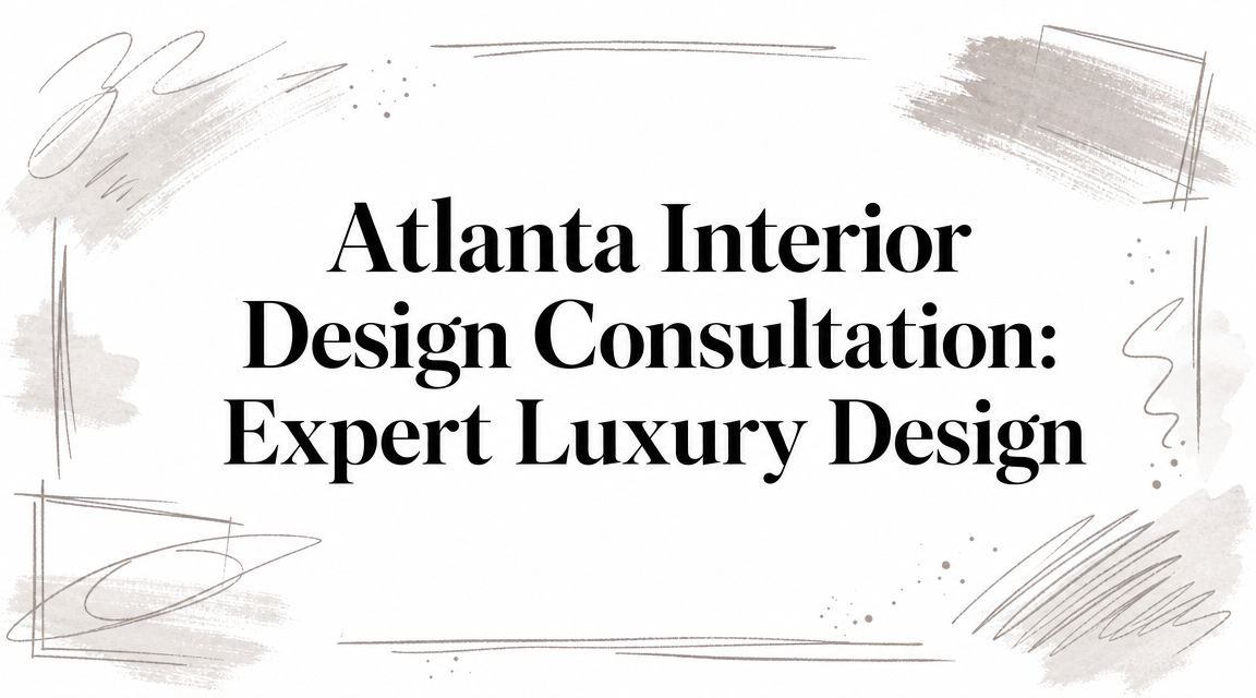 Atlanta Interior Design Consultation: Expert Luxury Design