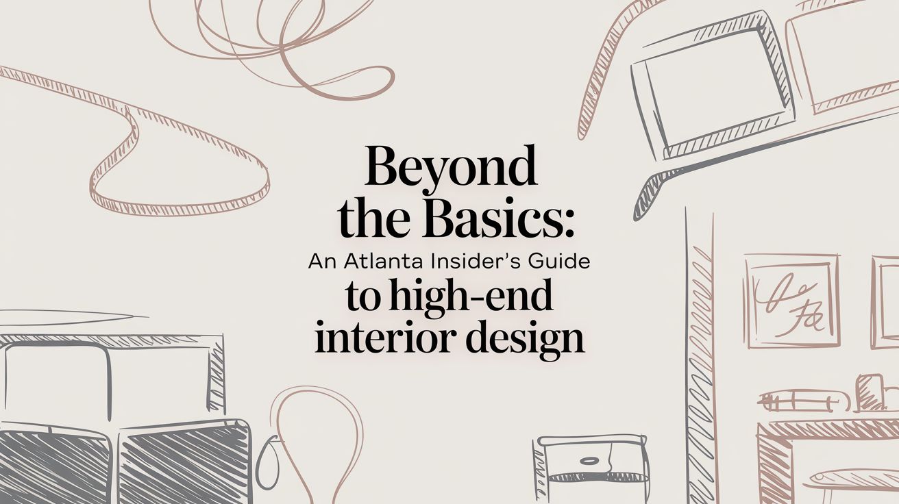 Beyond the Basics: An Atlanta Insider's Guide to High-End Interior Design