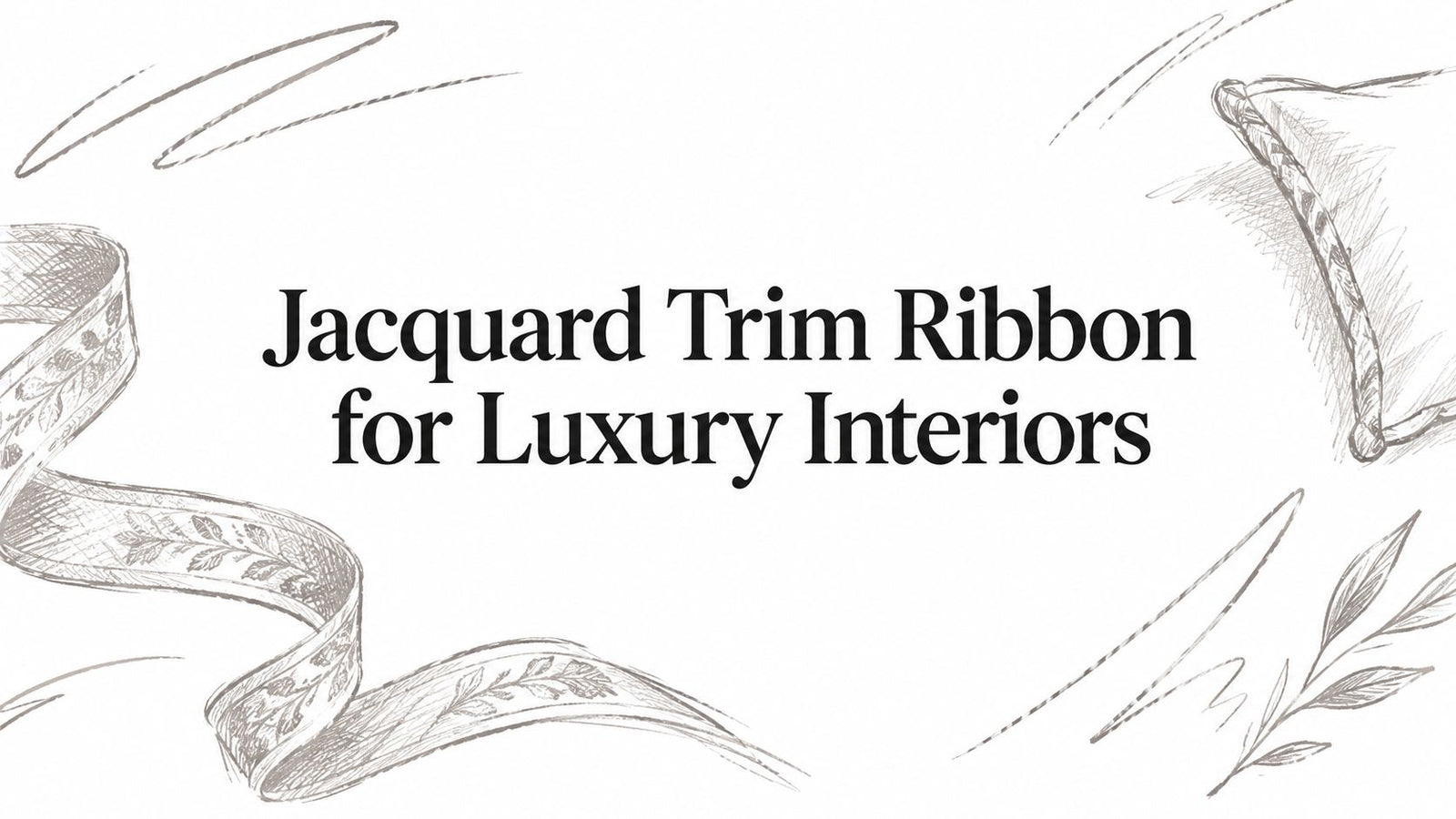 Jacquard Trim Ribbon for Luxury Interiors