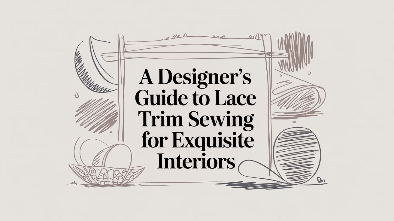 A Designer's Guide to Lace Trim Sewing for Exquisite Interiors