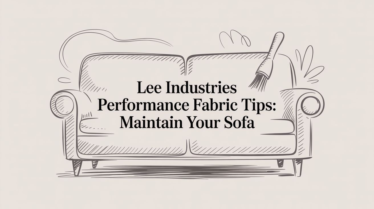 Lee Industries Performance Fabric Tips: Maintain Your Sofa