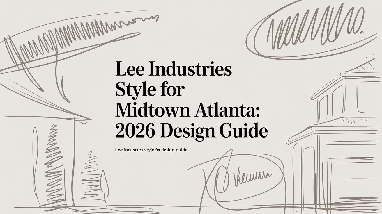 Lee Industries Style for Midtown Atlanta: 2026 Design Guide