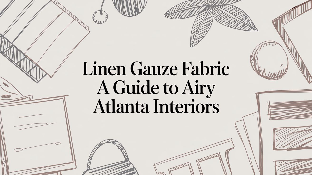 Linen Gauze Fabric: The Designer's Secret to Airy Atlanta Interiors