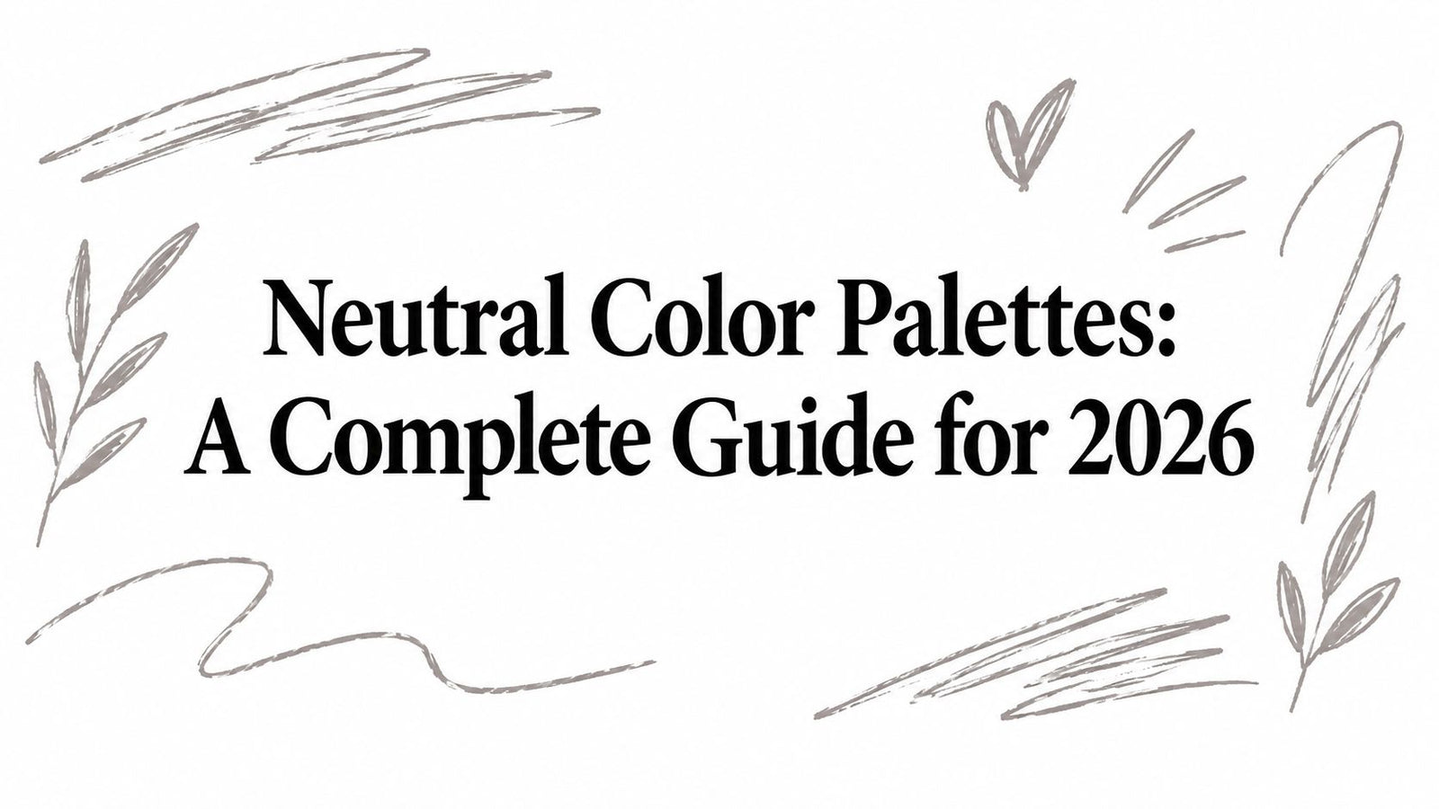 Neutral Color Palettes: A Complete Guide for 2026