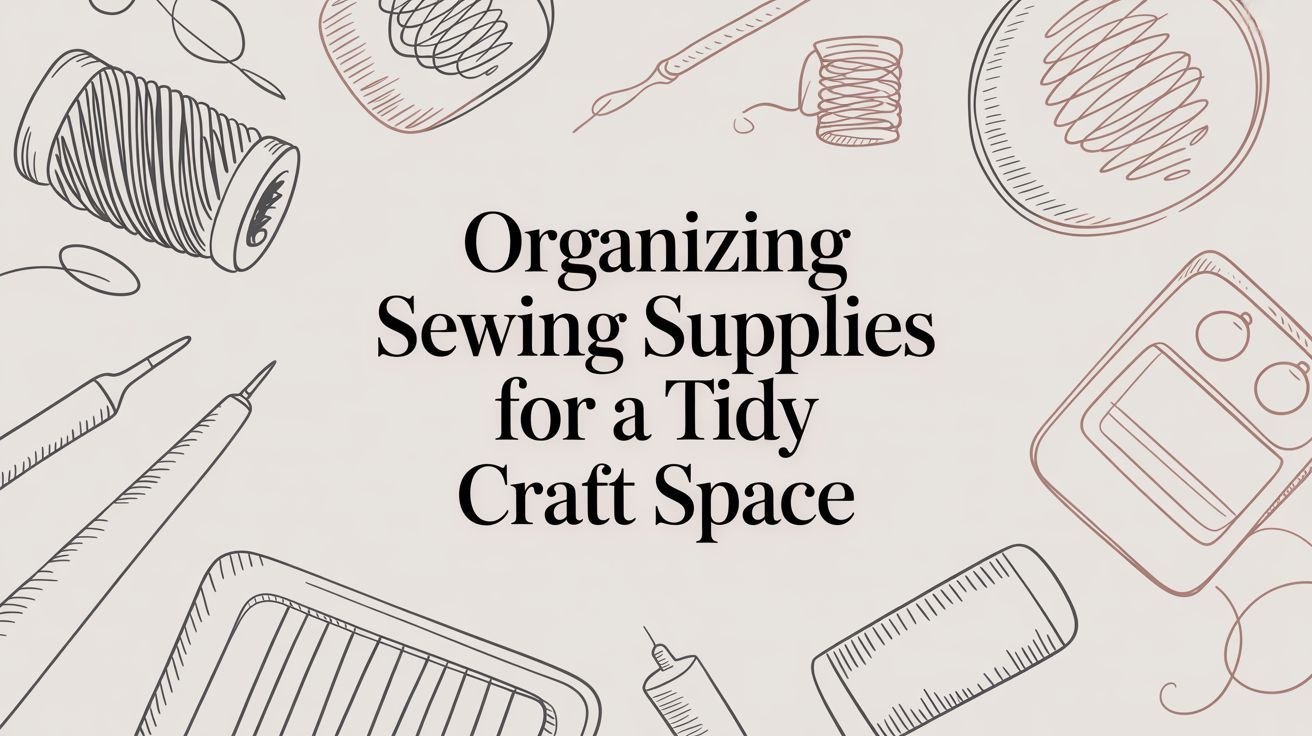 Organizing Sewing Supplies for a Tidy Craft Space