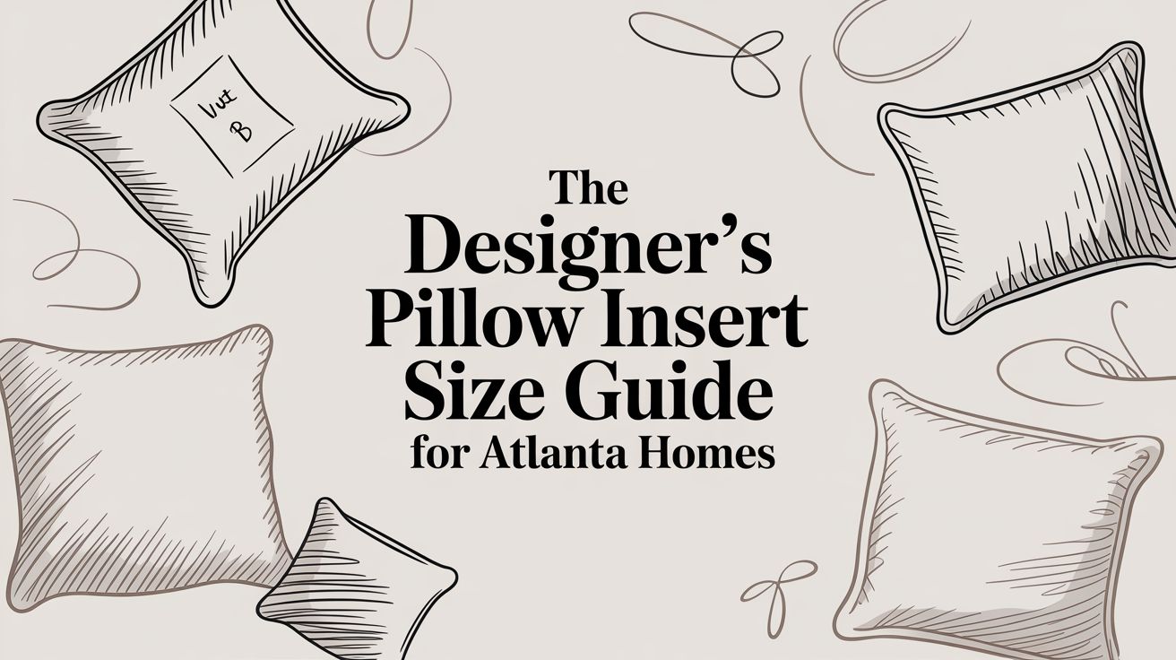 The Designer's Pillow Insert Size Guide for Atlanta Homes