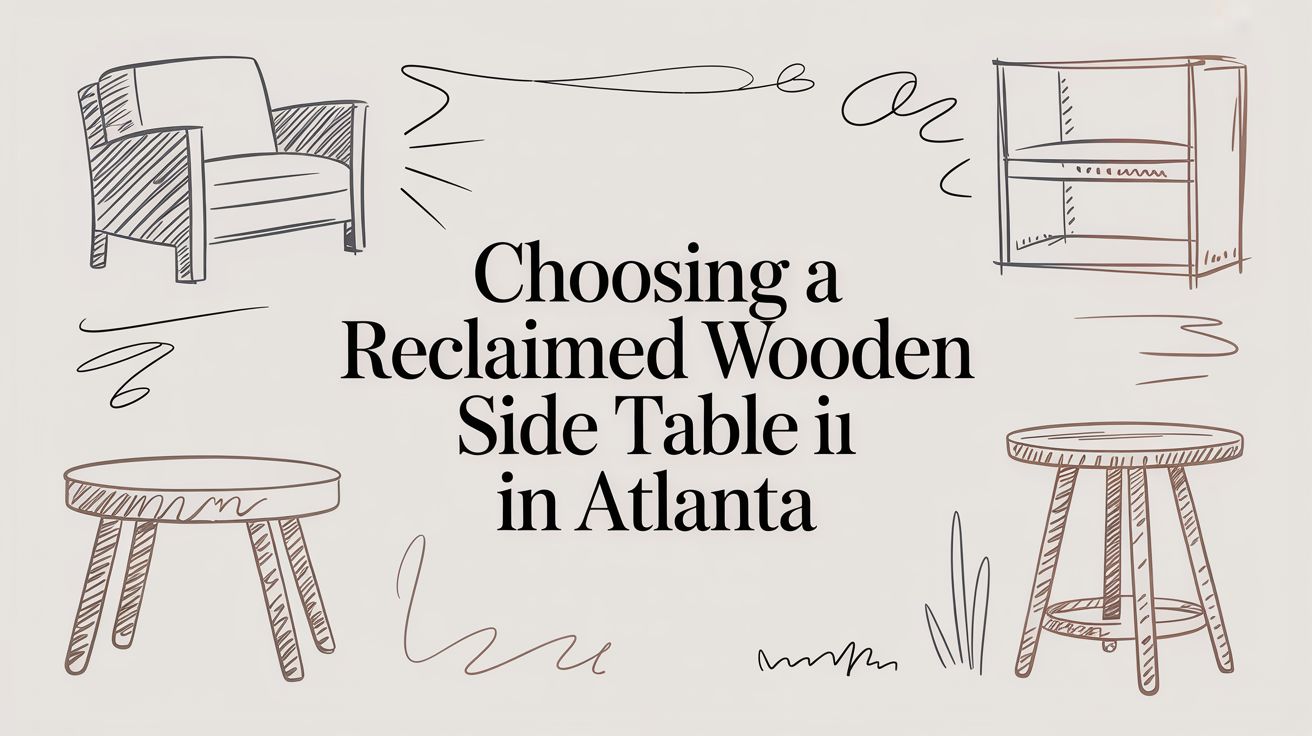 The Designer's Secret: Why a Reclaimed Wooden Side Table is Atlanta's Ultimate Luxury Statement