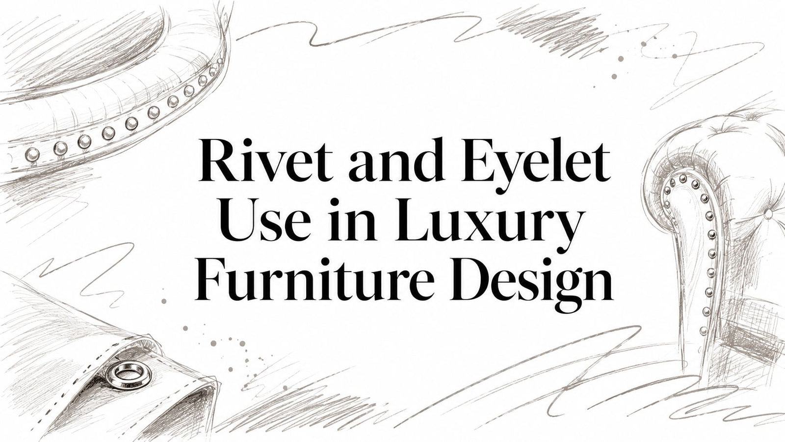 Rivet and Eyelet Use in Luxury Furniture Design