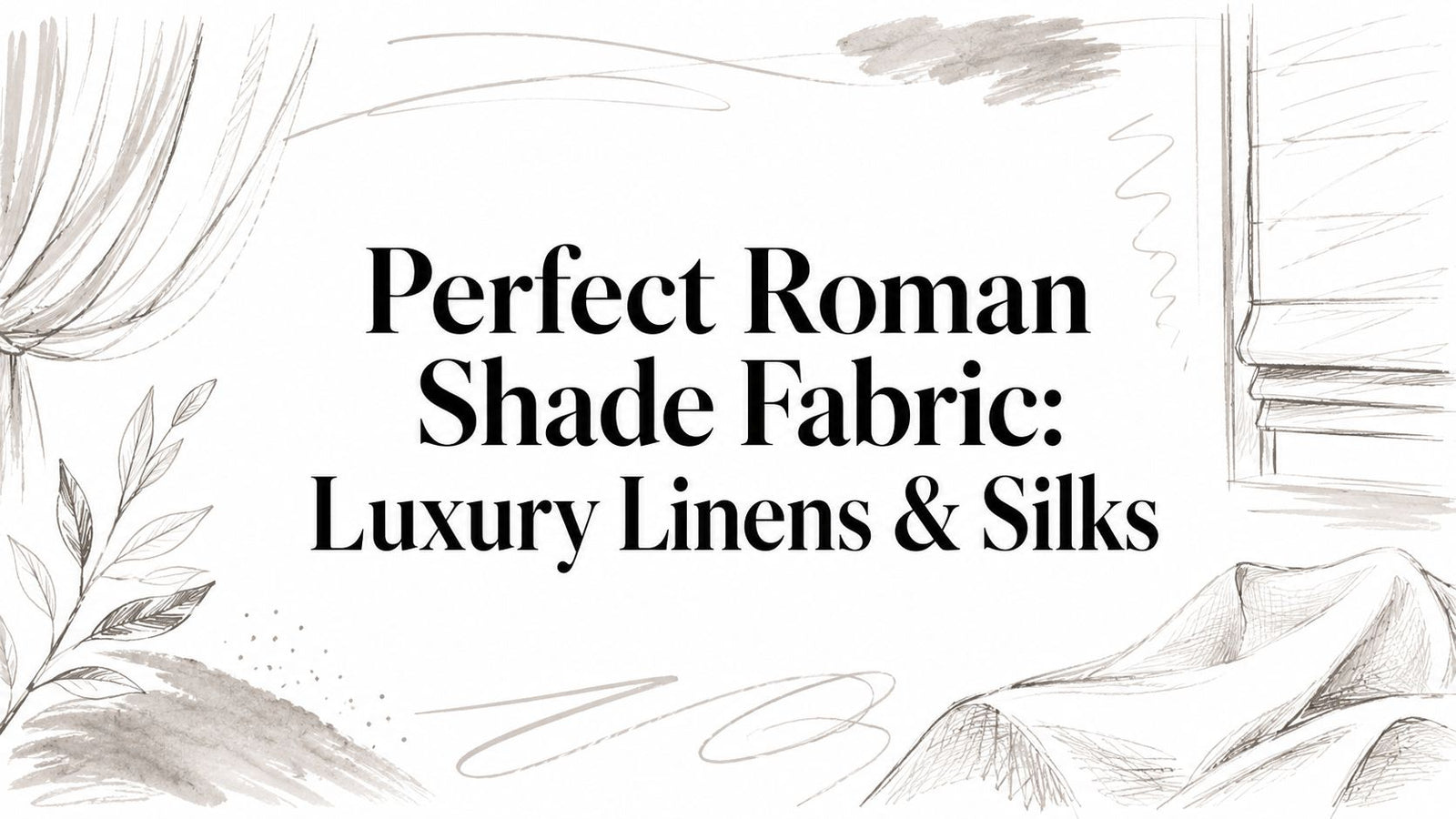 Perfect Roman Shade Fabric: Luxury Linens & Silks