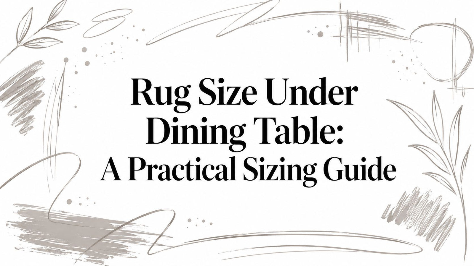 Rug Size Under Dining Table: A Practical Sizing Guide