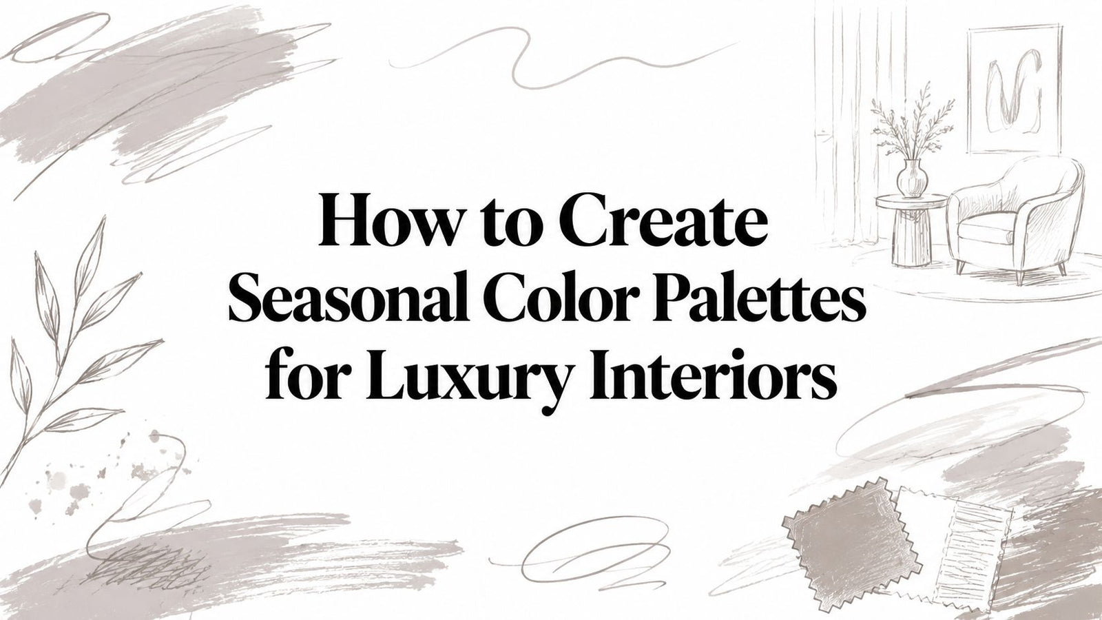How to Create Seasonal Color Palettes for Luxury Interiors