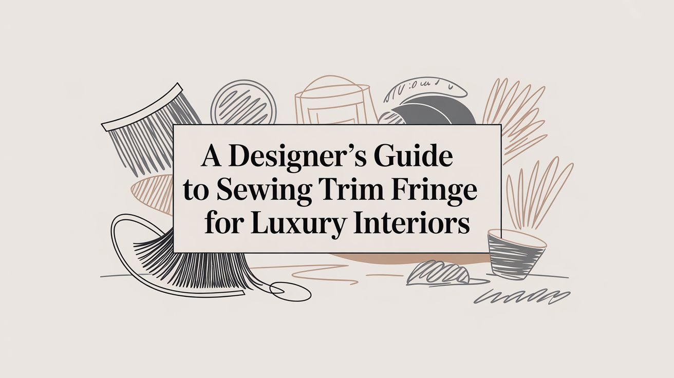 A Designer's Guide to Sewing Trim Fringe for Luxury Interiors
