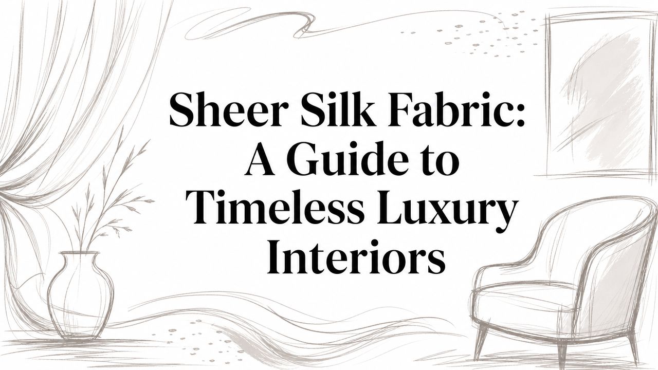 Sheer Silk Fabric: A Guide to Timeless Luxury Interiors
