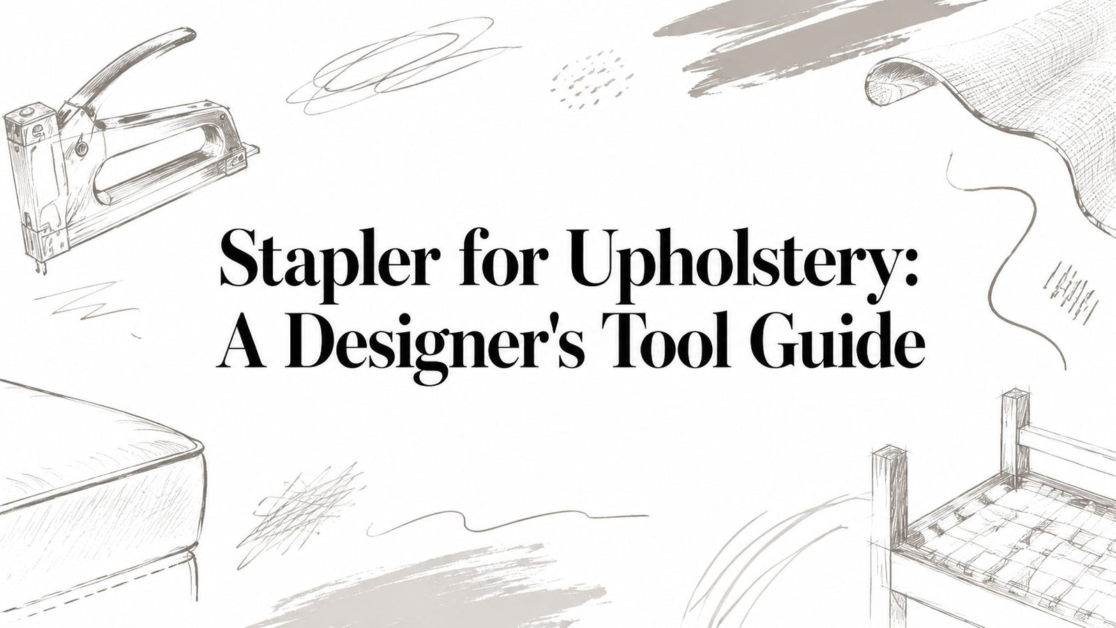 Stapler for Upholstery: A Designer's Tool Guide