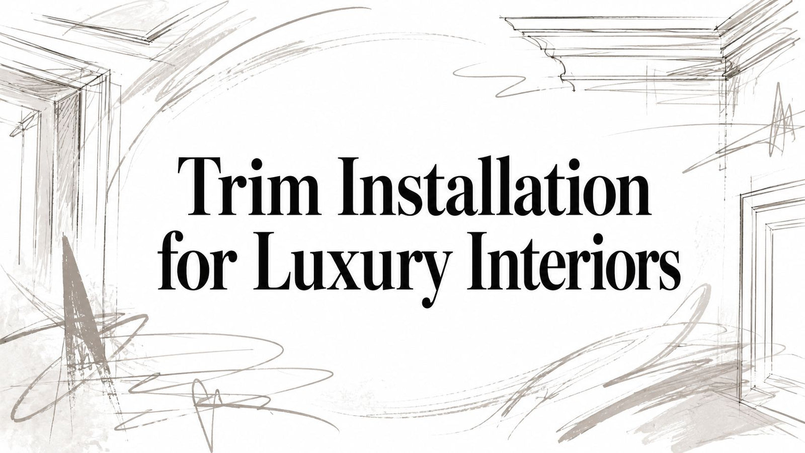Trim Installation for Luxury Interiors
